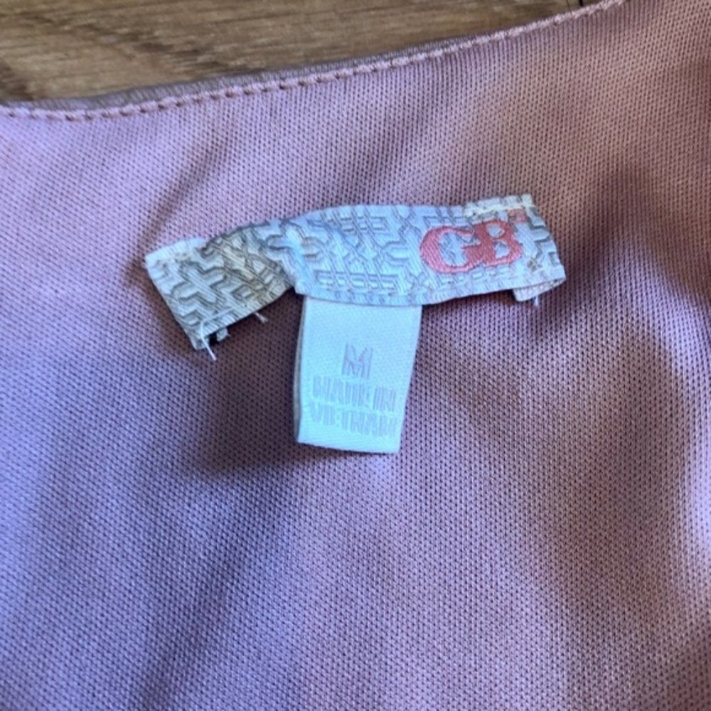 Gianni Bini Pink Floral Tie Front Short Sleeve Romper - Picture 4 of 5
